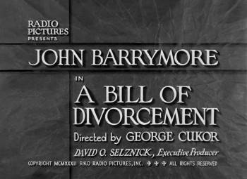 Screenshot 1 from A Bill of Divorcement (Full Movie)