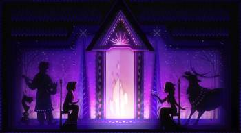 Screenshot 3 from Arendelle Castle Yule Log: Cut Paper Edition (Full Movie)