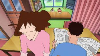 Screenshot 2 from Eiga Kureyon Shinchan: Arashi o yobu! Ora to uchuu to purinsesu (Full Movie)