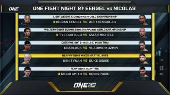 Screenshot 1 from ONE Championship MMA ONE Fight Night 21: Eersel vs. Nicolas (Full Movie)