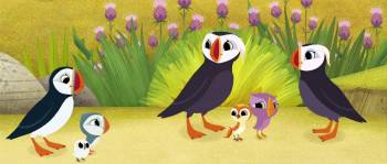 Screenshot 2 from Puffin Rock and the New Friends (Full Movie)